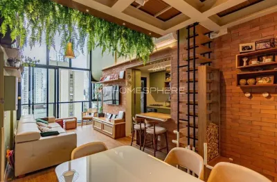 Apartamento com 105 m², 2 quartos sendo 2 suítes mobiliado no condomínio galeria 90 no bairro da vila olímpia disponível para venda na zonal sul - sp