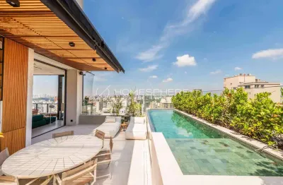 Condomínio Maison Marie Zabo R. José Maria Lisboa, 1326. Cobertura de luxo à venda no Jardim América, 408 m², 4 suítes, piscina, área gourmet, 5 vagas e lazer no Edifício Maison Marie da Zabo