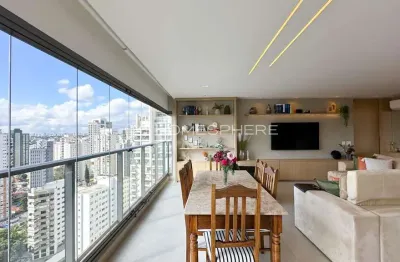 Apartamento à venda 143m2, 3 suítes, 2 vagas no campo belo, mobiliado