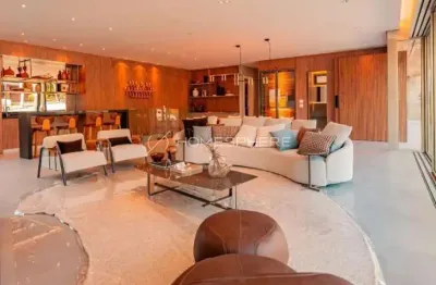 Casa contemporânea à venda no alphaville 1 com 5 suítes e lazer no rooftop