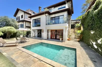 Casa à venda em aldeia da serra com vista permanente , piscina e ambientes integrados