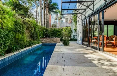 Casas à venda na rua madre teodora - jardim paulista. casa próxima ao parque ibirapuera terreno de 510 m² e 431 m², 5 suítes, piscina, área gourmet e 3 vagas