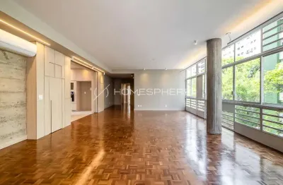 Edificio Alvorada - Jardim Paulista Alameda Casa Branca, 1177. Apartamento à venda Jardins, 201 m², 3 quartos, sendo 1 suíte, reformado e 2 vagas no Condomínio Alvorada Jardins Próximo do Clube Paulis