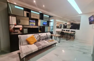Lindo apartamento mobiliado 1 suite no boqueirão santos