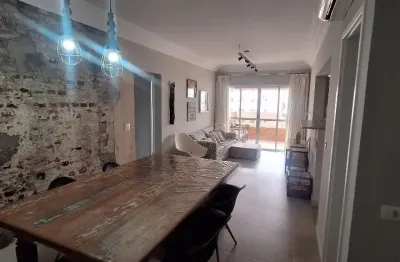 Apartamento mobiliado 2 suites  prédio novo com lazer em santos