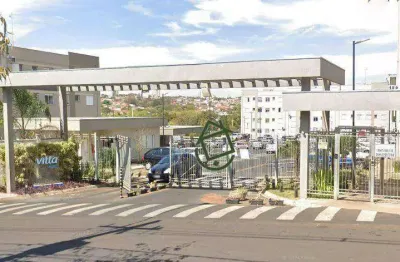 Apartamento com 2 dormitórios para alugar, 43 m² por R$ 1.112,44/mês - Jardim Residencial Paraíso - Araraquara/SP