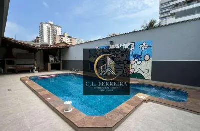 Casa com 3 dormitórios à venda, 209 m² por r$ 2.800.000 - canto do forte - praia grande/sp