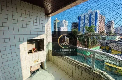 Apartamento com 2 dormitórios à venda, 68 m² por r$ 430.000,00 - vila guilhermina - praia grande/sp