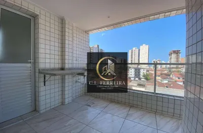 Apartamento com 2 dormitórios à venda, 62 m² por r$ 395.000,00 - vila guilhermina - praia grande/sp