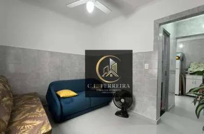 Kitnet com 1 dormitório à venda, 28 m² por r$ 195.000,00 - vila guilhermina - praia grande/sp