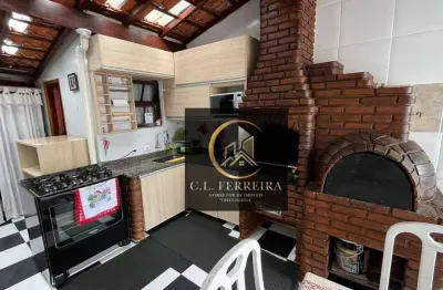 Casa com 3 dormitórios à venda, 123 m² por r$ 415.000,00 - vila balneária - praia grande/sp