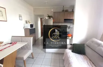 Apartamento com 1 dormitório à venda, 44 m² por r$ 210.000,00 - aviação - praia grande/sp