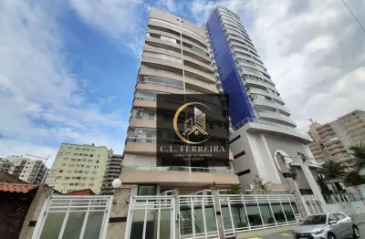 Apartamento mobiliado com 2 dormitórios à venda, 80 m² por r$ 450.000 - tupi - praia grande/sp