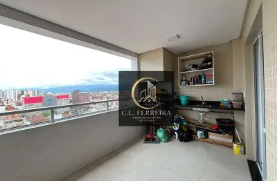 Apartamento 1 quarto - lazer completo  à venda, 57 m² por r$ 370.000 - tupi - praia grande/sp