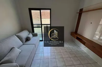 Apartamento com 1 dormitório à venda, 43 m² por r$ 310.000,00 - vila guilhermina - praia grande/sp