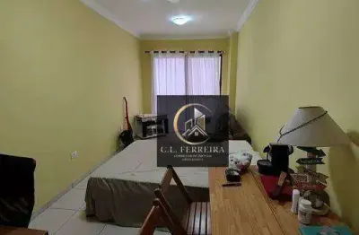 Apartamento com 1 dormitório à venda, 62 m² por r$ 295.000,00 - vilamar - praia grande/sp