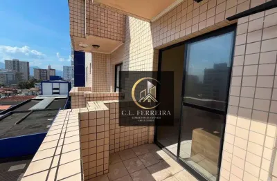 Apartamento com 1 quarto à venda, 57 m² por r$ 280.000 - aviação - praia grande/sp