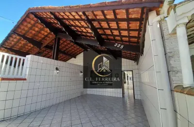 Casa geminada com 1 dormitório e edícula à venda por r$ 350.000 - solemar - praia grande/sp