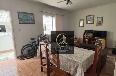 Apartamento com 1 dormitório à venda, 46 m² por r$ 220.000,00 - vila caiçara - praia grande/sp