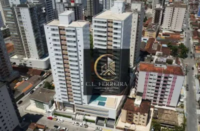 Novo apartamento com varanda gourmet - lazer completo - 1 suíte - 3 quadras do mar - na praia grande/sp