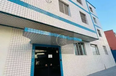 Apartamento com sacada vista mar com 1 dormitório à venda, 44 m² por r$ 238.500 - vila assunção - praia grande/sp