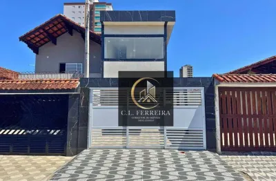 Casa com 3 dormitórios à venda, 110 m² por r$ 392.000,00 - maracanã - praia grande/sp