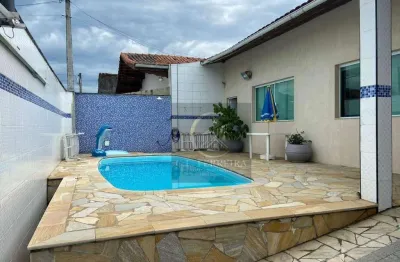 Casa com 4 dormitórios à venda, 275 m² por r$ 750.000,00 - balneario oceanópolis - mongaguá/sp