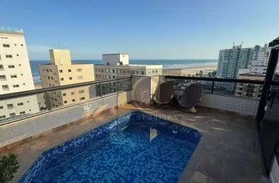Cobertura com 3 dormitórios à venda, 196 m² por r$ 1.300.000 - vila guilhermina - praia grande/sp