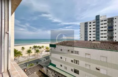 Kitnet vista mar, mobiliada, com 1 dormitório à venda, 40 m² por r$ 250.000 - aviação - praia grande/sp