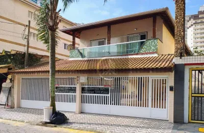 Casa com 3 dormitórios à venda, 75 m² por r$ 550.000,00 - aviação - praia grande/sp