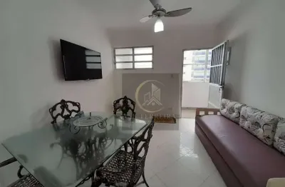 Apartamento mobiliado com 1 dormitório à venda, 43 m² por r$ 265.000 - vila guilhermina - praia grande/sp