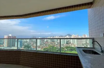 Apartamento com 3 suítes e 2 vagas  à venda, 101 m² por r$ 755.000 - aviação - praia grande/sp