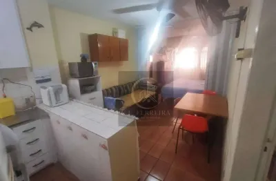 Kitnet com 1 dormitório à venda, 30 m² por r$ 180.000 - aviação - praia grande/sp