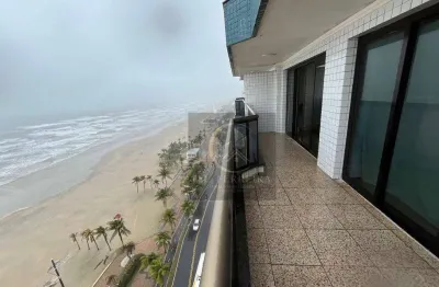 Apartamento frente mar  - 3 suítes( sendo 1 master) à venda, 240 m² por r$ 1.400 - tupi - praia grande/sp