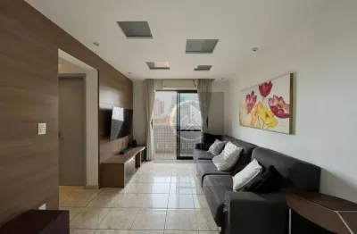 Apartamento 3 dormitórios sendo 1 suíte com 110m² mobiliado na Guilhermina, Praia Grande/SP.