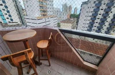 Apartamento com 1 dormitório à venda, 58 m² por r$ 335.000 - vila guilhermina - praia grande/sp