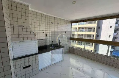 Apart. com terraço gourmet perto da praia com 3 dorms ( sendo 2 suítes) à venda, 132 m² - praia grande/sp
