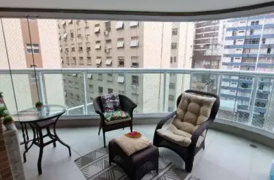Excelente apartamento mobiliado para locação no gonzaga - santos