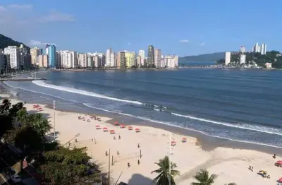 Apartamento com vista total para mar - praia do gonzaquinha, são vicente/sp