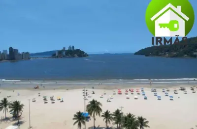 Apartamento frente mar no gonzaguinha vista espetacular e porteira fechada