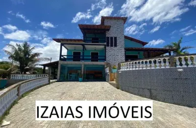 Cod 313: casa de 4 quartos sendo 3 suítes e vista para a lagoa e mar em vilatur - saquarema.