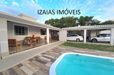 Cod 449: linda casa com piscina em itaúna - saquarema.