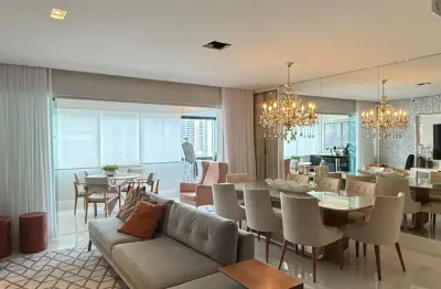 Aquárius- lindo 3/4, duas suítes - finamente decorado! apartamento de 4/4, revertido para 3/4, 2 suítes, lavabo,varanda gourmet integrada e 3 vagas 