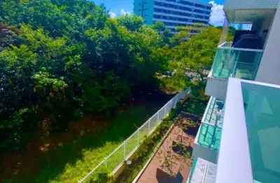 Oportunidade aluguel   alphaville 1 paralela  apartamento  2/4 reversível para 3. varandão co infra e duas vagas 