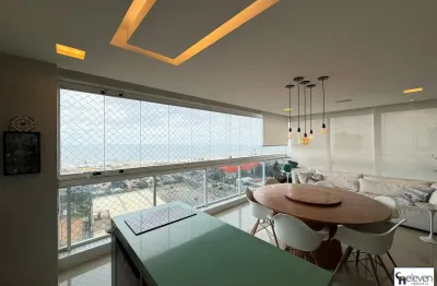 Apartamento alto padrão com vista mar em patamares – 155m², 3 vagas, finamente decorado