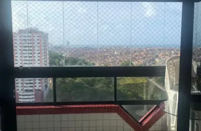 Apartamento vista mar de 3/4, uma suite  no candeal |cidade jardim com infra e duas vagas vista mar 