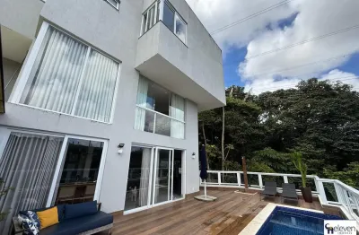 Casa de luxo porteira fechada no alphaville 2 salvador | 3 suítes (2 master) | projeto assinado