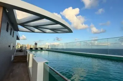 Apartamento à venda no nau barra 2/4 com uma suíte . 66m2 . varandão