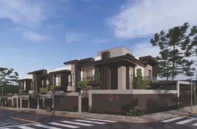 Sobrado de alto padrão com 3 quartos em araucária/pr
