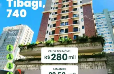 Kitnet / Stúdio à venda na Rua Tibagi, 740, Centro, Curitiba